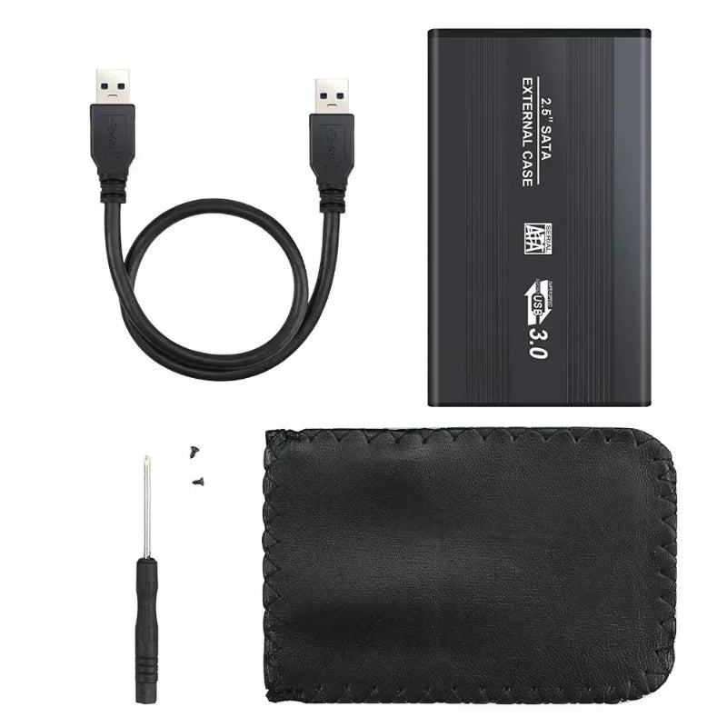 1pcs Aluminum 2.5 Inch SATA III to USB 3.0 5Gbps External HDD Enclosure Hard Drive Case SSD Box Support Hot Plug For Windows Qme