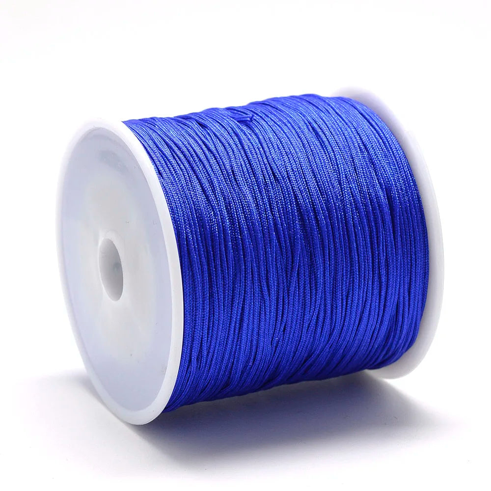 Pandahall 100m Roll Nylon Thread Braided Chinese Knotting Cord