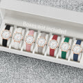 7 Pçs/set Moda Árabe Dial Mulheres Relógio de Quartzo Casual Pulseira de Couro Relógios de Pulso (Sem Caixa) Qme 7pcs