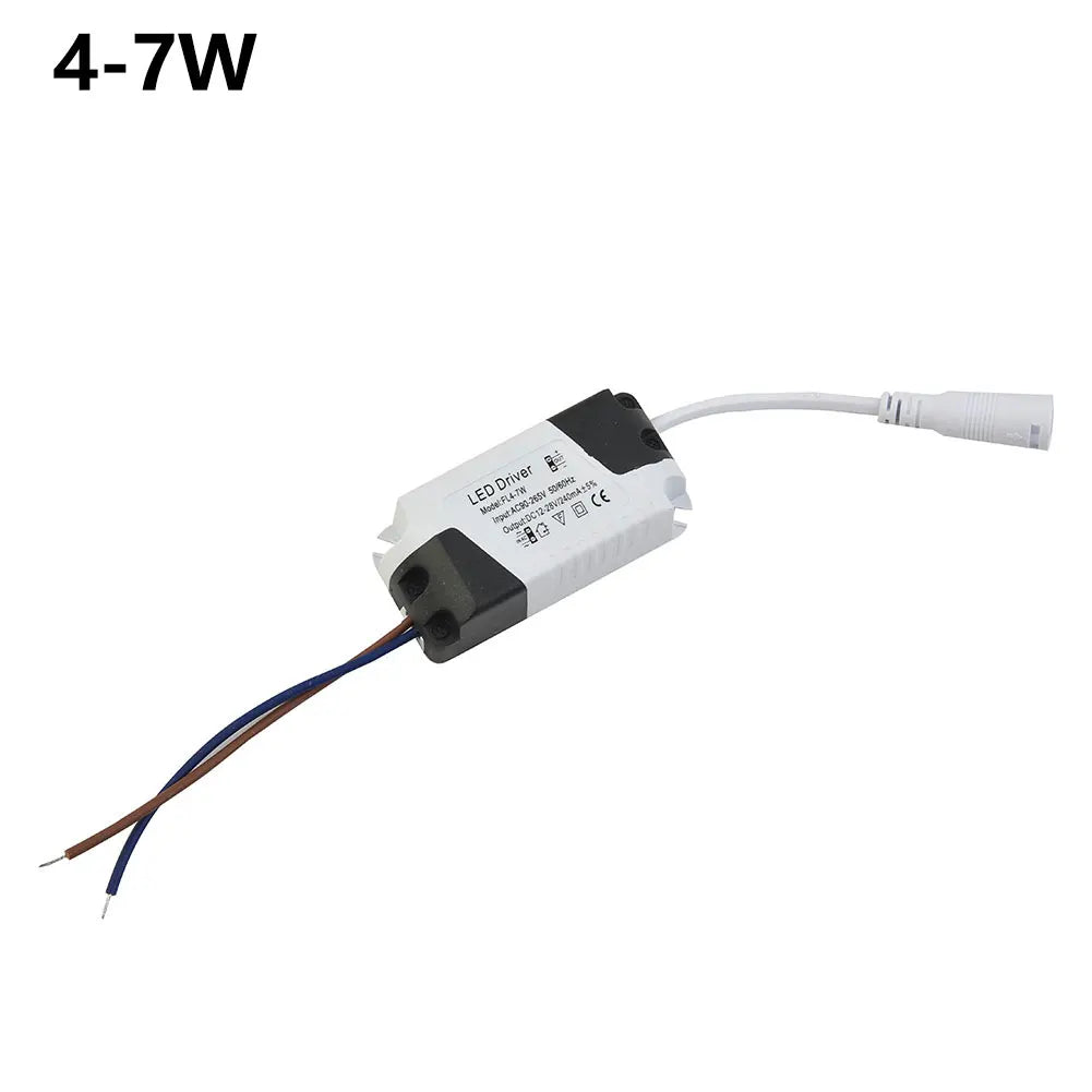 LED Panel Driver Constant Current 3W 6W 12W 18W 24W DC LED Power Supply Plastic AC 90-265V Home Improvement Qme 4-7W