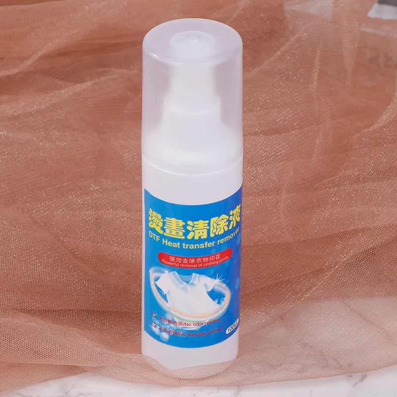 DTF Remover Direct To Film Printing Cleaning Liquid Pattern Remove Solution Adhesive Powder Remover Liquid Vinyl Glue Remover Qme