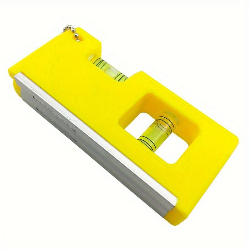 Mini Portable Magnetic Level Gauge Hanging Chain Torpedo Level Ruler With Level Bubble Level Measuring Balance Ruler Qme yellow