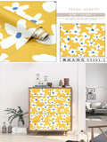 Floral Peel Stick Wallpaper Boho Bathroom White Blue Green Bedroom Qme hhua 45cmx3M