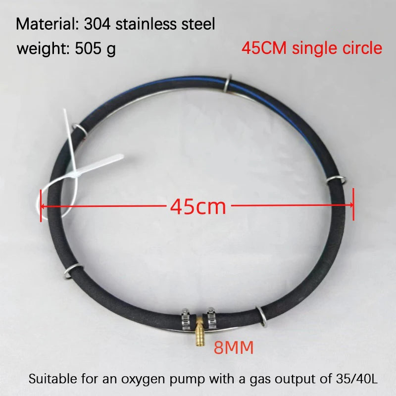 Fish Pond Seafood Oxygen Plate 304 Stainless Steel Koi Oxygenation Qme A4