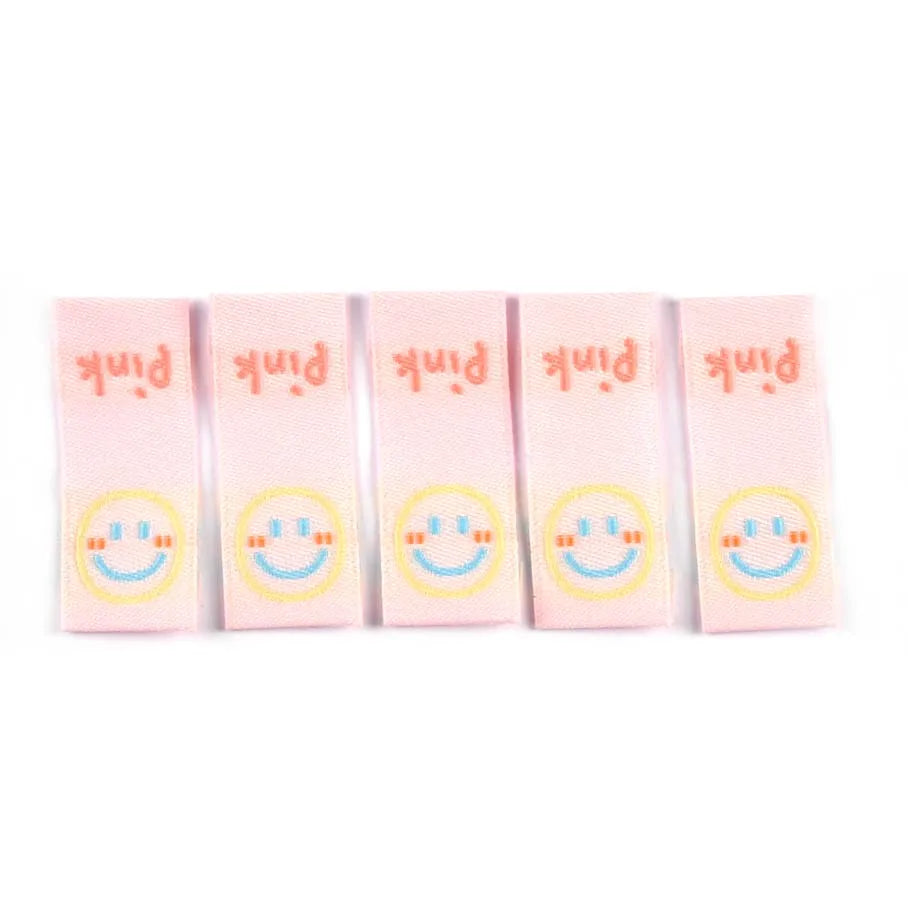 50pcs Cute Cartoon Flower Kids Clothes Labels For Sewing Accessories Embroidery Tags DIY Hats Bags Crafts Garment Supplies c3614 Qme