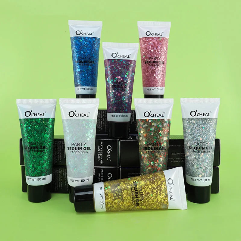 Party Sequin Gel Waterproof Sweat Proof Durable Shiny Creates Amazing Qme