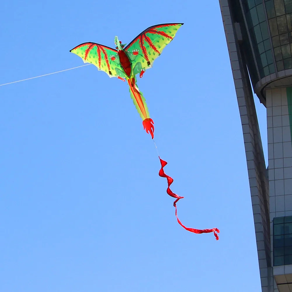 3D D-ragon K-ite Kids Toy Outdoor Flying Activity Game Children With Tail Unique Flying Dinosaur Kite Animal Kites Qme
