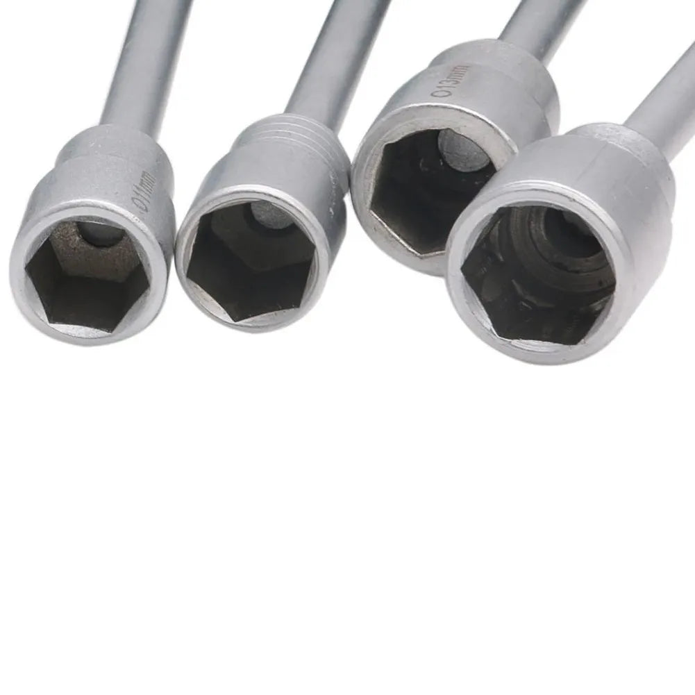 1pc Metal Socket Driver Wrench Screwdriver Hex Nut Key Nutdriver 3-6mm Screw Driver With Hanging Hole Socket Screwdriver Tools Qme