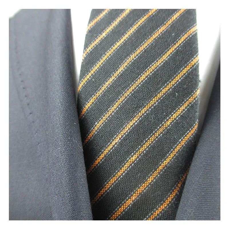 Fashion Mens Necktie Solid Wool Ties Jacquard Woven Ascot Navy Blue Qme COLOR16