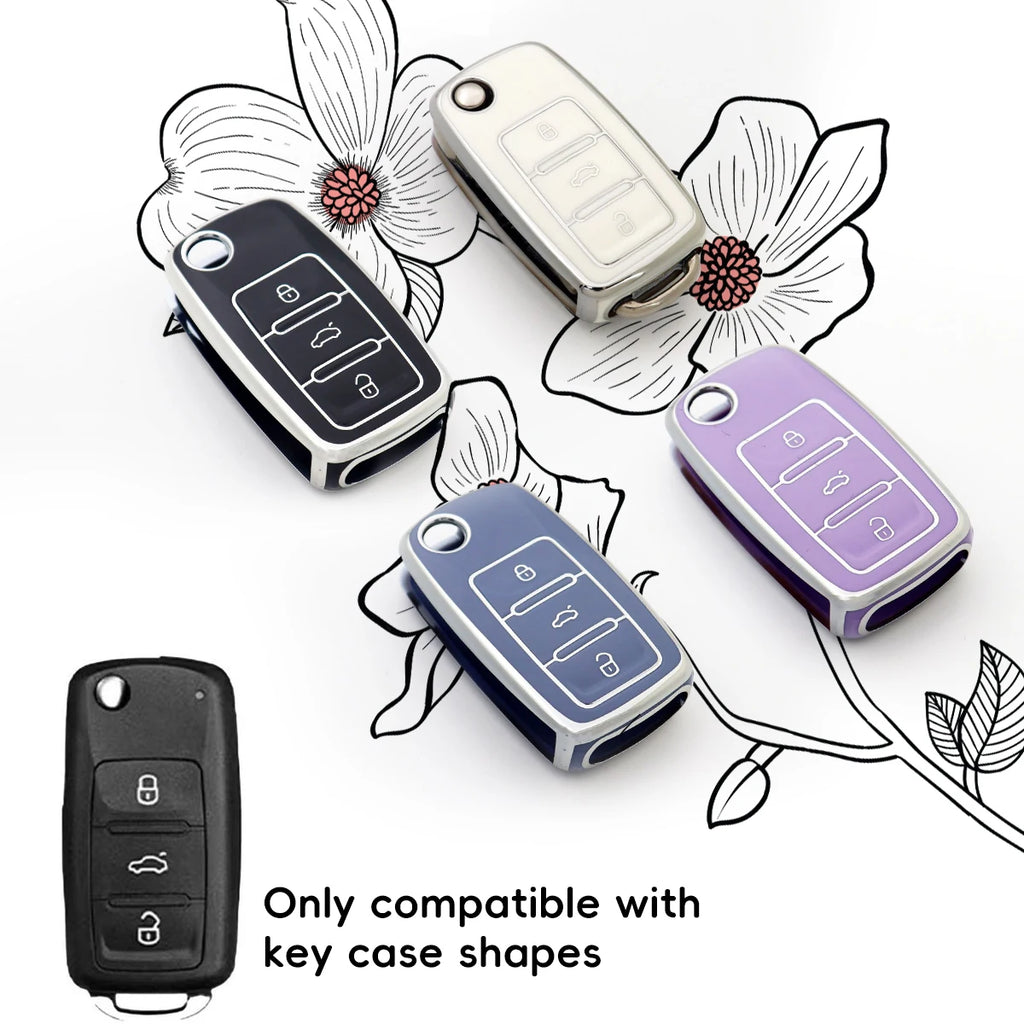 Suitable Volkswagen Keycase Durable Soft TPU Protection Ideal Qme