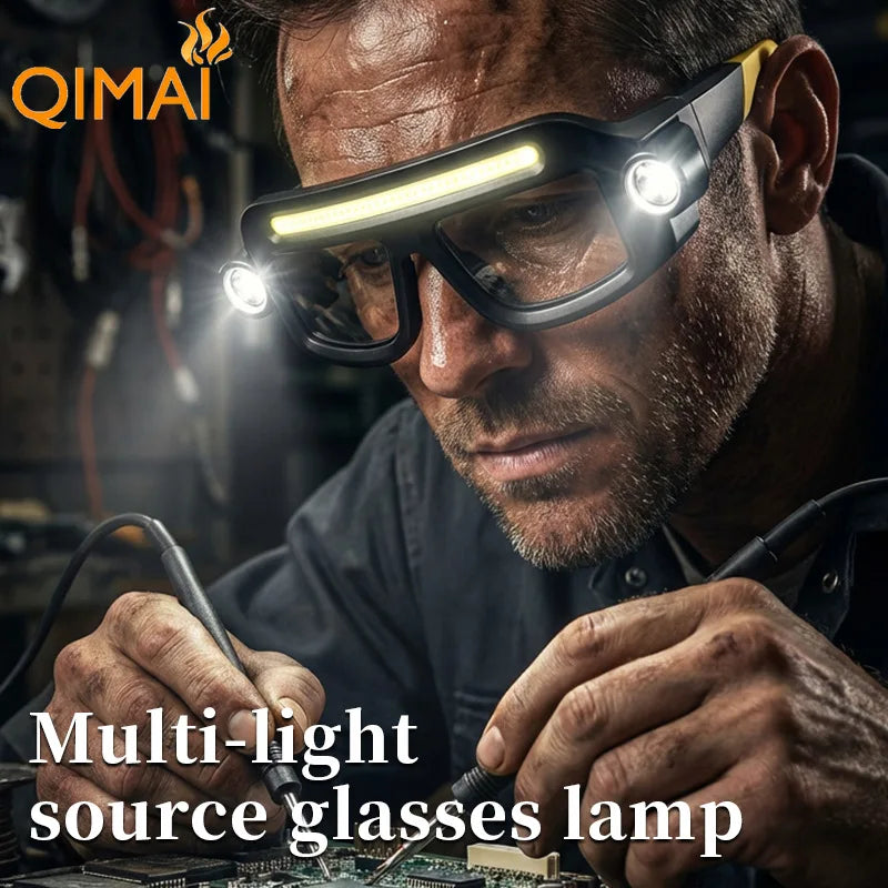 XTE Multi-function Glasses Light USB Rechargeable Long-lasting Qme