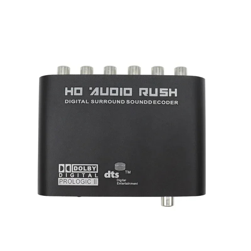 5.1 CH audio decoder SPDIF Coaxial to RCA DTS AC3 Optical digital Amplifier Analog Converte amplifier Hardware Cables Qme