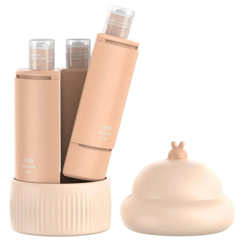1 Travel Dispenser Bottle Leak Proof Refillable Bottles Shampoo Qme
