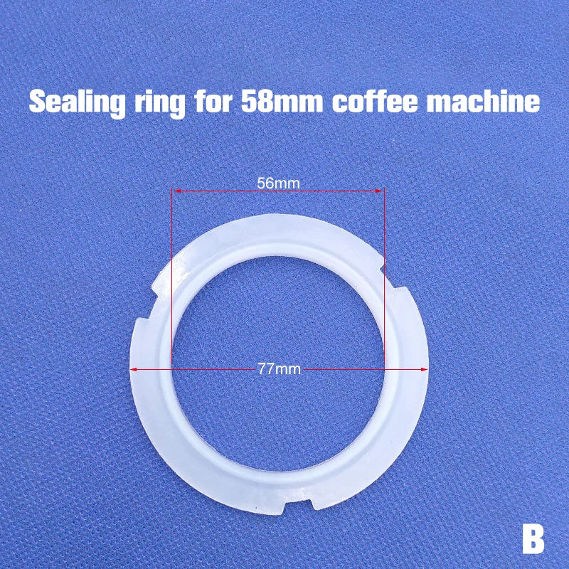 1PC 51/58Mm Coffee Machine Handle Sealing Ring Accessories Silicone Rubber Ring Sealing Gasket Rubber Ring. Qme B