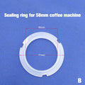 1PC 51/58Mm Coffee Machine Handle Sealing Ring Accessories Silicone Rubber Ring Sealing Gasket Rubber Ring. Qme B