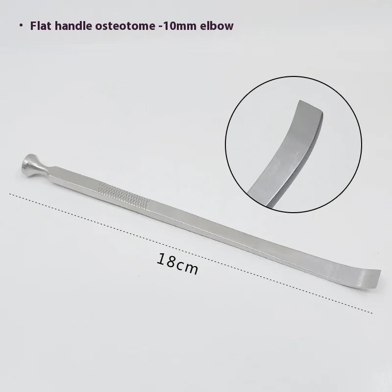Stainless Steel Flat-handle Bone Chisel Dental Nasal Orthopedic Qme j