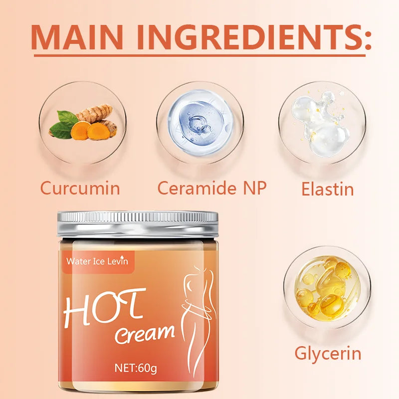 Full Body Fitness Massage Cream, Hot Compress to Tighten Abdominal Muscles Qme
