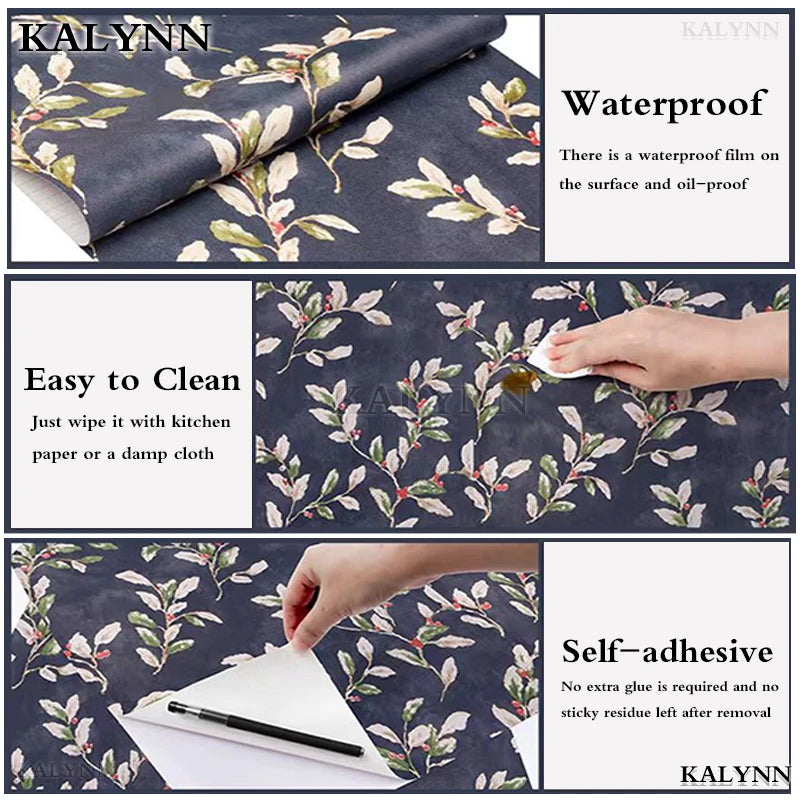 Shelf Liners Self-adhesive Drawer Papers Protect Furniture Wall Qme