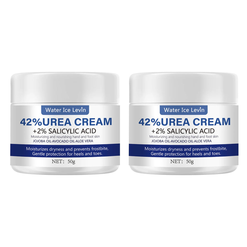 50g Ultra Moisturizing 42% Urea Aloe Vera Foot Cream - gentle exfoliating daily foot moisturizer Qme 2pcs Jasmine
