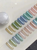 1PCScrystal-coated High-transparency Trendy Pink Crystal Nail Polish Qme 01