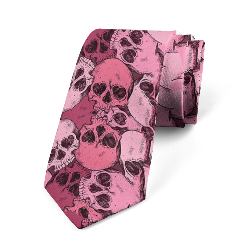 Fashion Wedding Ties Business Men's Elegant Women's Skeleton Printed Qme style1