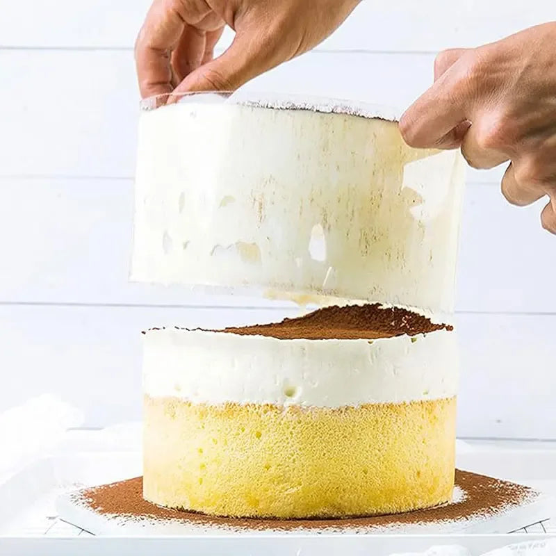 10M Transparent Acetate Cake Collar Roll Mousse Cake Edge Liner Thick Baking Tool for Chocolate Cake & Desserts Qme