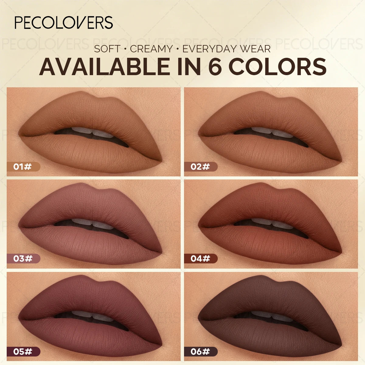 Brown Tube Slanted Lip Liner Outlines Contours Plump Charming Qme