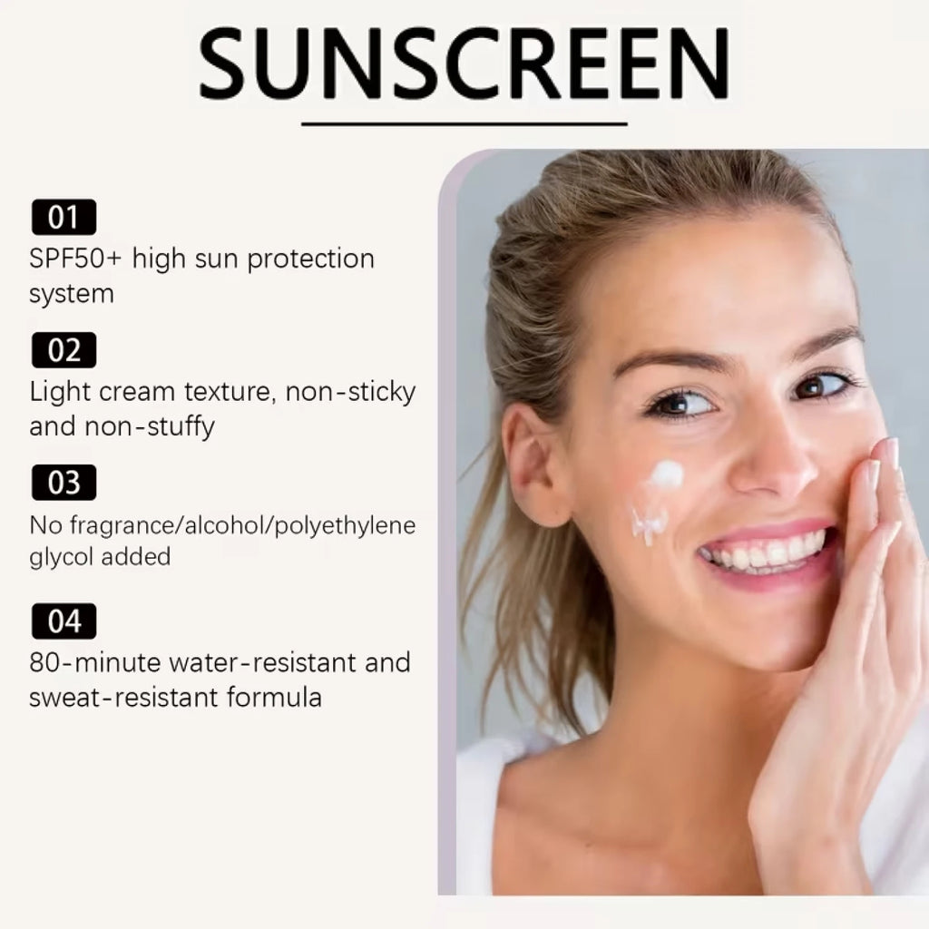 Broad Spectrum SPF 50 Sunscreen - Tallow PDRN Infused, Non-Irritating, Moisturizing with Collagen for Sensitive Skin Qme