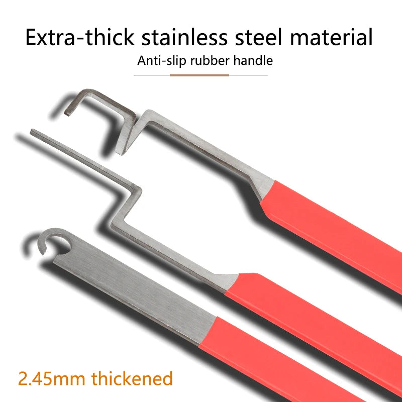 3Pcs/set Compact Casement Windows Unlocking Tool Professional Non-slip Lock Picking Set Convenient Stainless Steel Door Open Key Qme