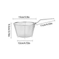 French Chip Frying Strainer Basket Stainless Steel Deep Fry Kitchen Qme 15cm