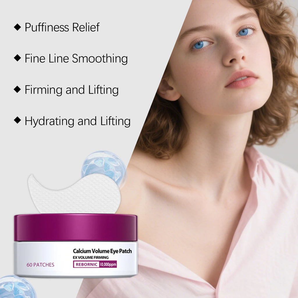 Calcium Volume Eye Patch Hydrating Smoothing Eye Treatment Anti-Puffiness Lifting Firming Eye Area Soft Smooth Eye Patch Qme