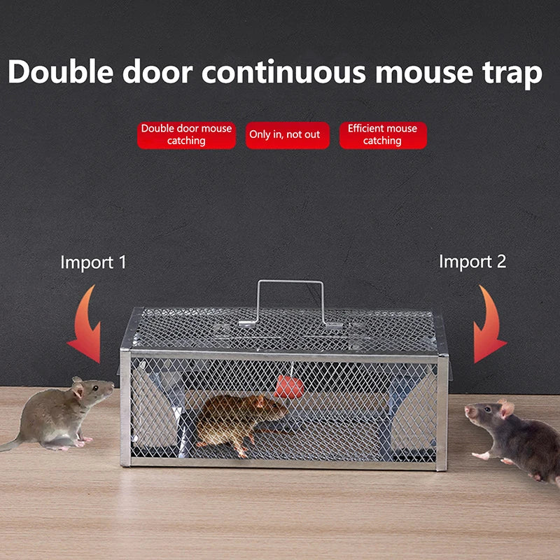 New Multi-Catch Rodent Mouse Trap Rat Trap Cage Pest Control All Mice And Rat Can Fit In Mice Rodent Catcher Rat Trap Cage Qme Default Title