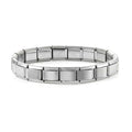 New 2026 Fashion Women's Men's Jewelry DIY 9MM Width Italian Elastic Charm Bracelet Blue Pink Color Stainless Steel Bangle Gift Qme S 1