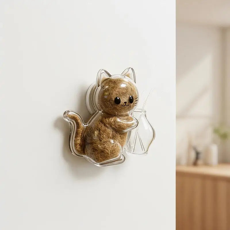 Transparent Cat Hair Storage Refrigerator Magnets Pet Fur Keepsake Qme