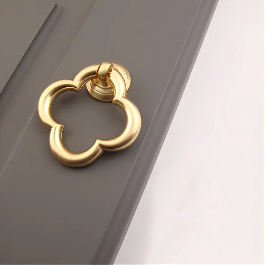 Cabinet knob drawer knob, zinc alloy gold knob, suitable for dressing table, kitchen, bathroom cabinet handles Qme