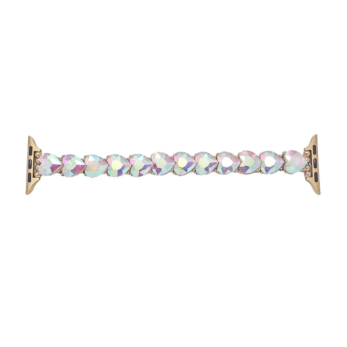 Applicable to Apple Watch Color Shiny Glass Crystal Elastic Strap Apple Watch Cross-border Hot Sale Strap Qme