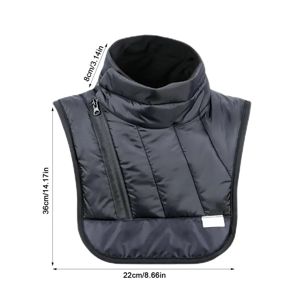 Motorcycle Neck Guard Black Windproof Neck Warmer Thermal Neck Guard Heated for Winter Outdoor Activities Warm Winter Gear Qme short