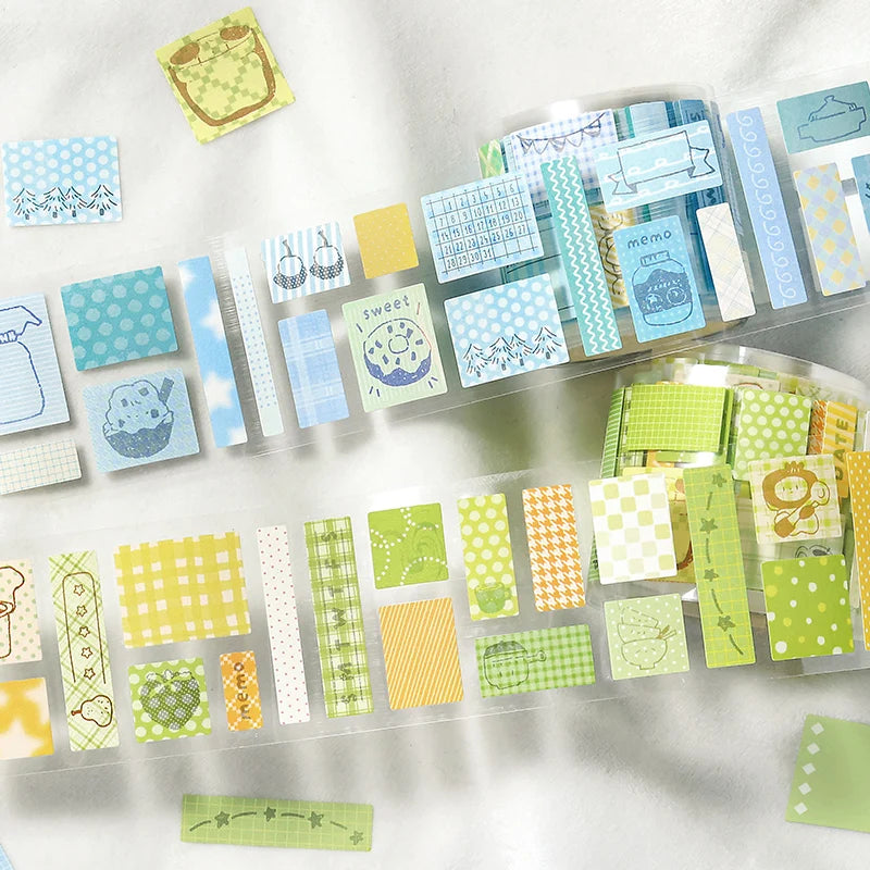 TIANZI Cute Y2K 40mm X 3m Masking Tape Adhesive for Planner Journal DIY Scrapbooking Collage Decor Japanese Stationery Stickers Qme