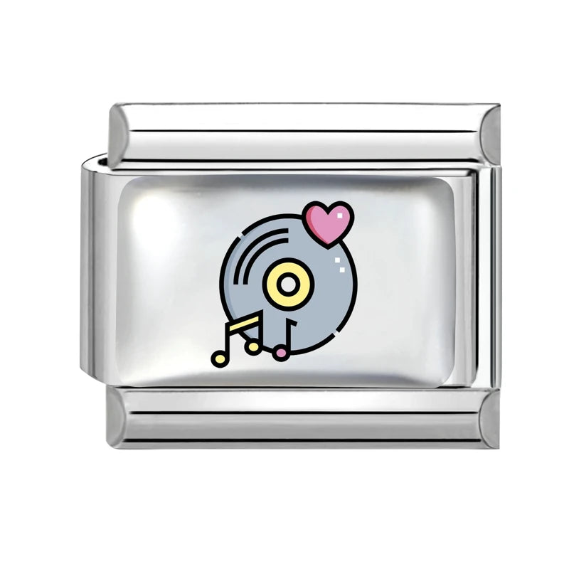 Fashion Kawaii Cute Dolphin Crab Cats Italian Charm Link Fit Bracelet