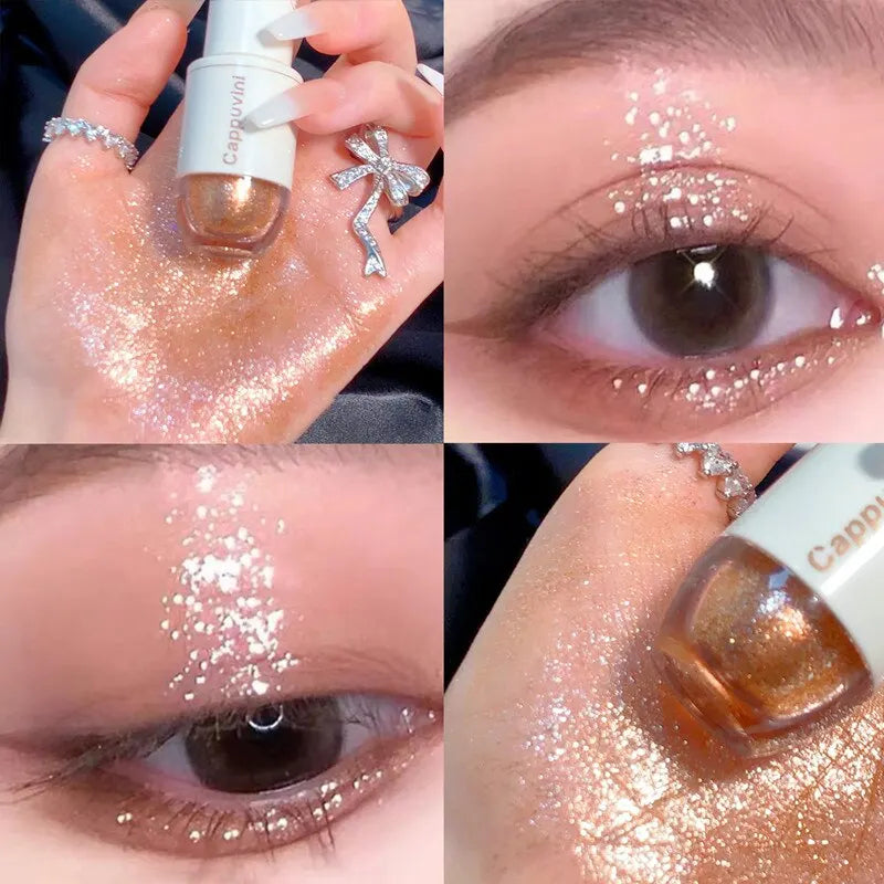 Cappuvini Liquid Eyeshadow High-gloss Shiny Mermaid Pearl Tears Qme CP53-6