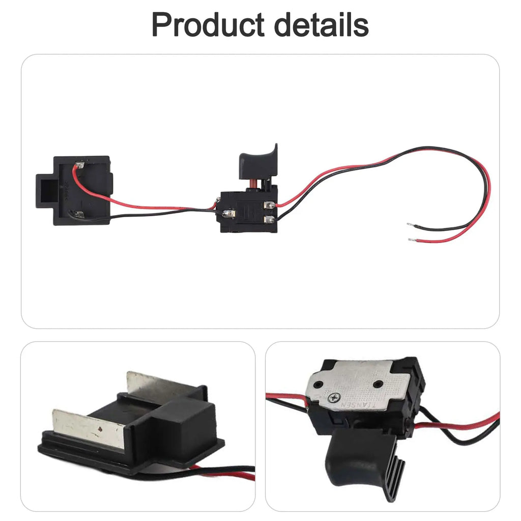 1PCS 16A 5E4 Electric Drill Dustproof Speed Control Push Button Trigger For Lithium Battery Switch Cordless Drill Switch Qme