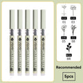 12 Tibs Black Pen Fine Line Sketching Marker Different Tips Fineliner Drawing Pens Manga Art Marker Calligraphy Set Supplies Qme Commonly used 5 Pcs