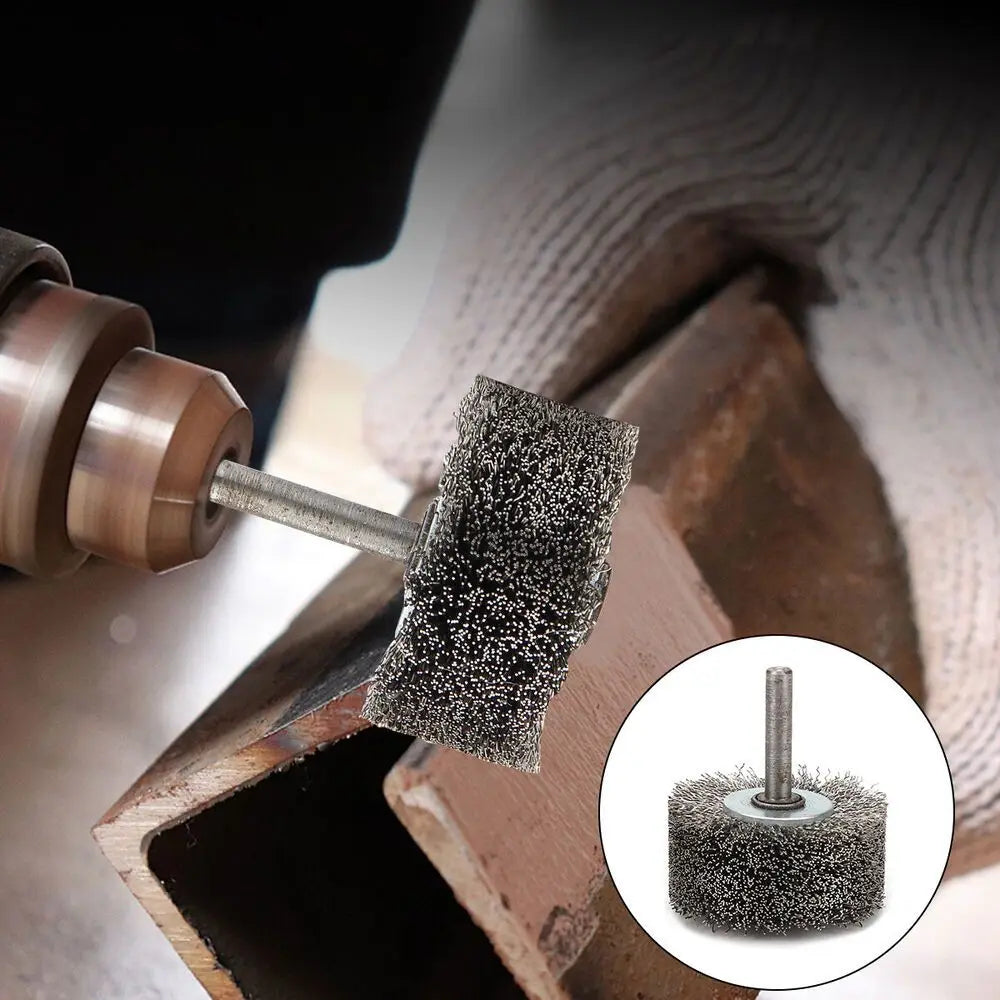 High quality wire wheel brush, suitable for mold polishing machines and rotating tools - durable, surface finishing Qme