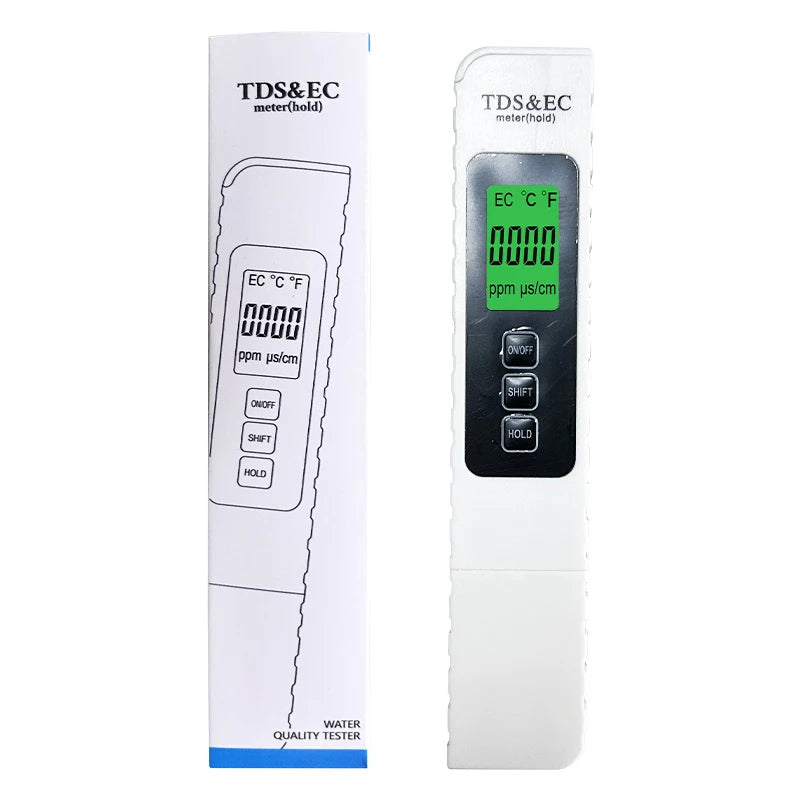 Digital Water Tester TDS EC Meter Range 0-9990 Multifunctional Purity Qme A