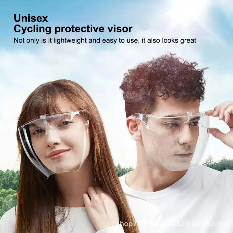 Transparent Anti-fog Anti-splash Protective Mask Full Face Covered Qme