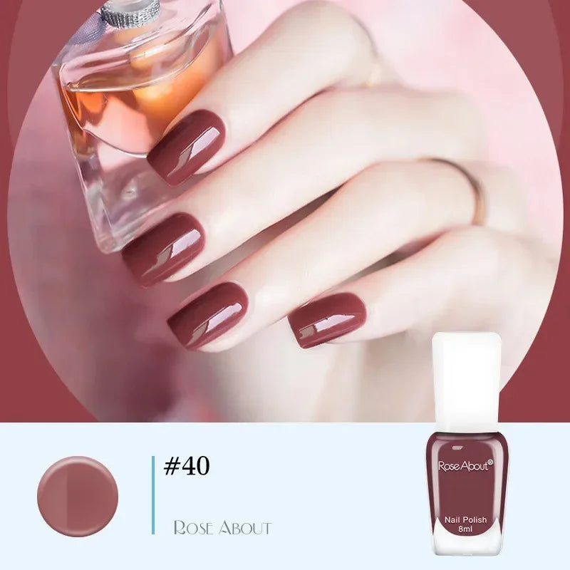 40 Colors Nail Gel No Bake Water-based Polish Glitter Sequins