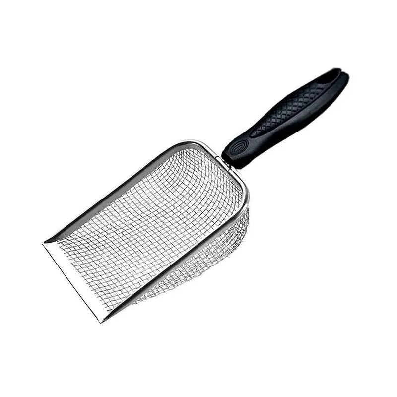 2X2mm Fine Pores Cat Sand Shovel Pet Supplies Stainless Steel Shovel Applicable Small Cat Litter Pet Feces Clean Filter Shovel Qme 2.0X2.0mm