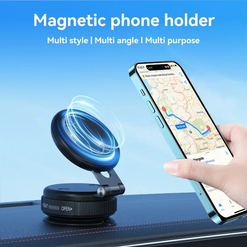 Magsafe Vacuum-grip Car Mount Foldable Extendable Dashboard Phone Qme