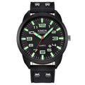 Men’s Luxury Fashion Casual Business Luminous Waterproof Alloy Leather Strap Quartz Watch Simple Basics Round Dial Reloj Hombre Qme A No