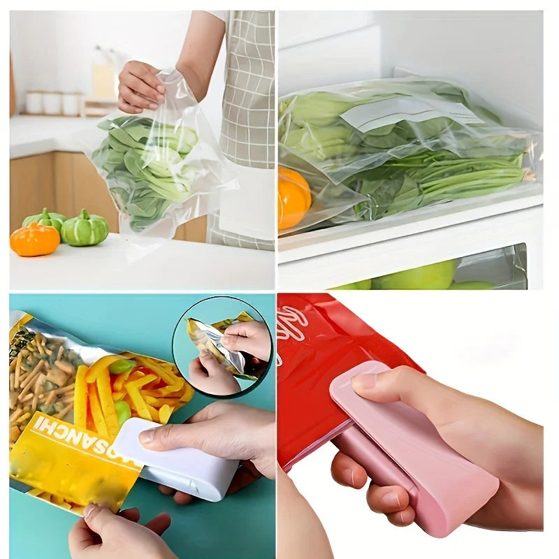 1pc Snack Sealer: Keep Your Food Fresh And Delicious With Professional-Grade Vacuum Sealing（exclude battery） Qme